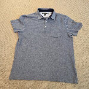 Banana Republic Gray Performance Pique Polo Short Sleeve Polo Men's Size Medium
